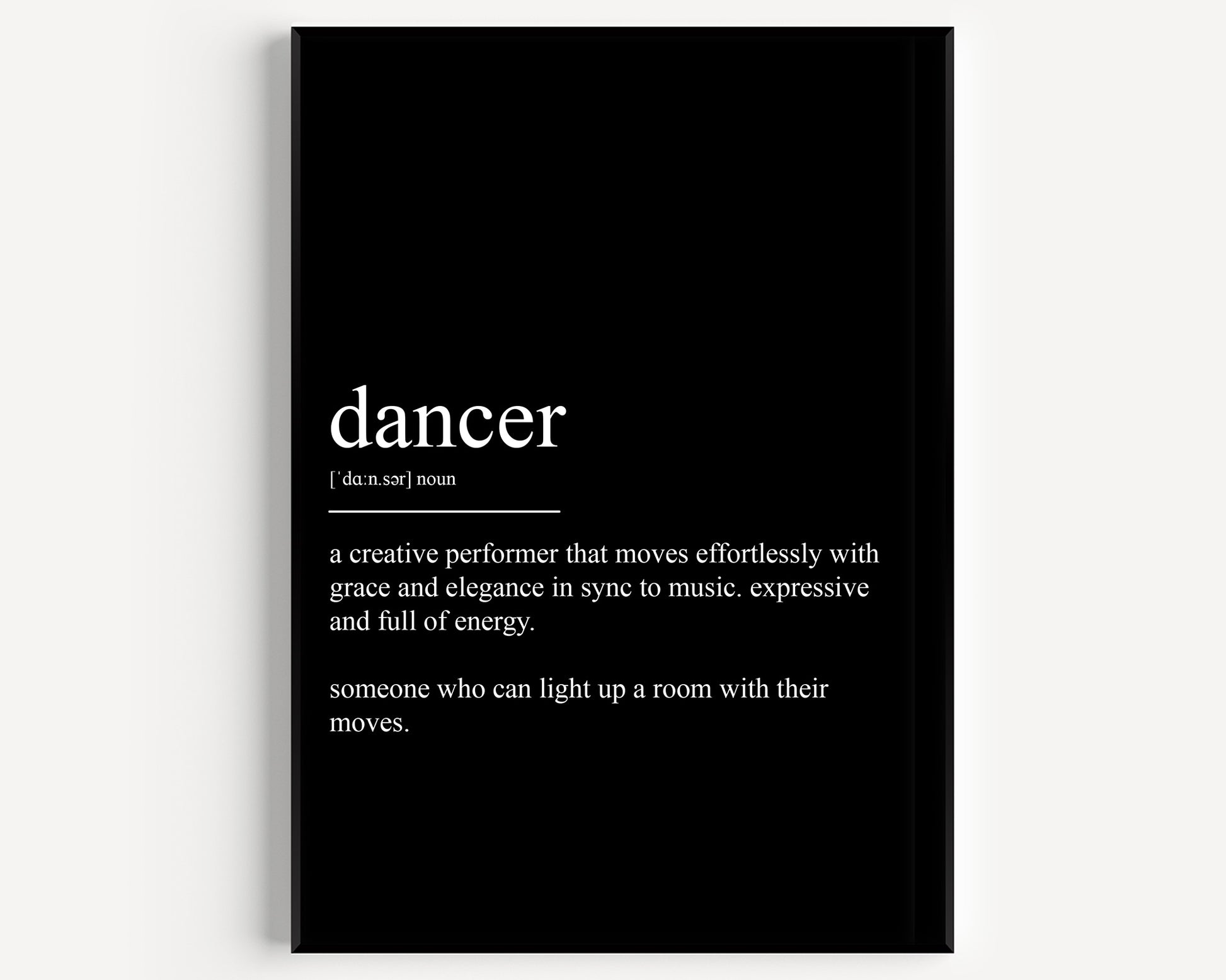 Dancer Definition Print - Magic Posters