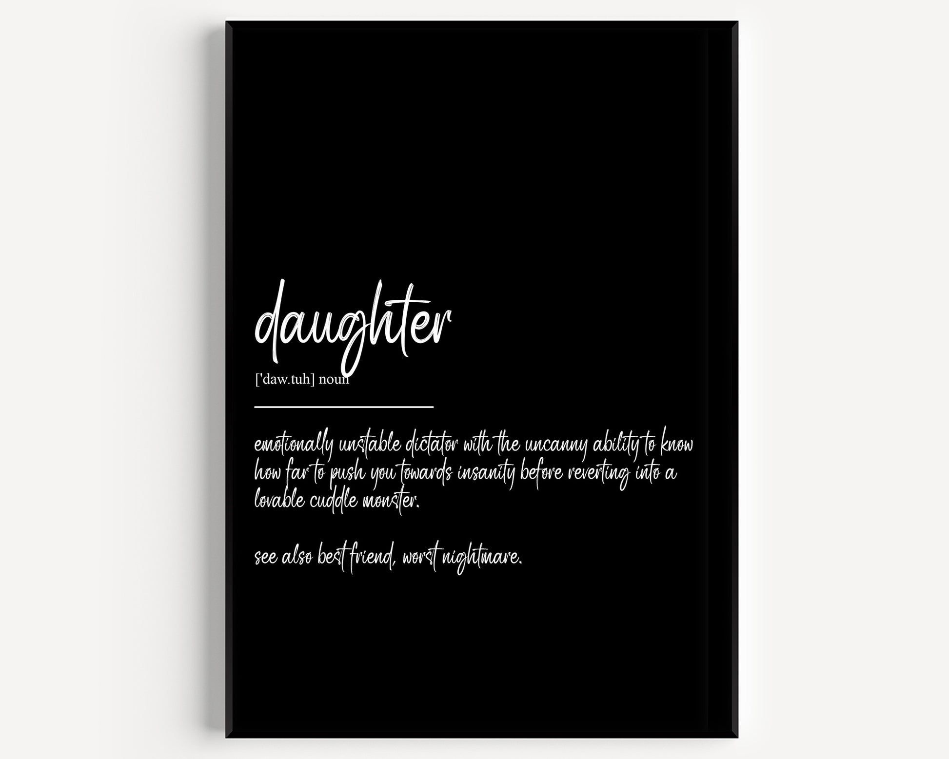 Daughter Definition Print V2 - Magic Posters
