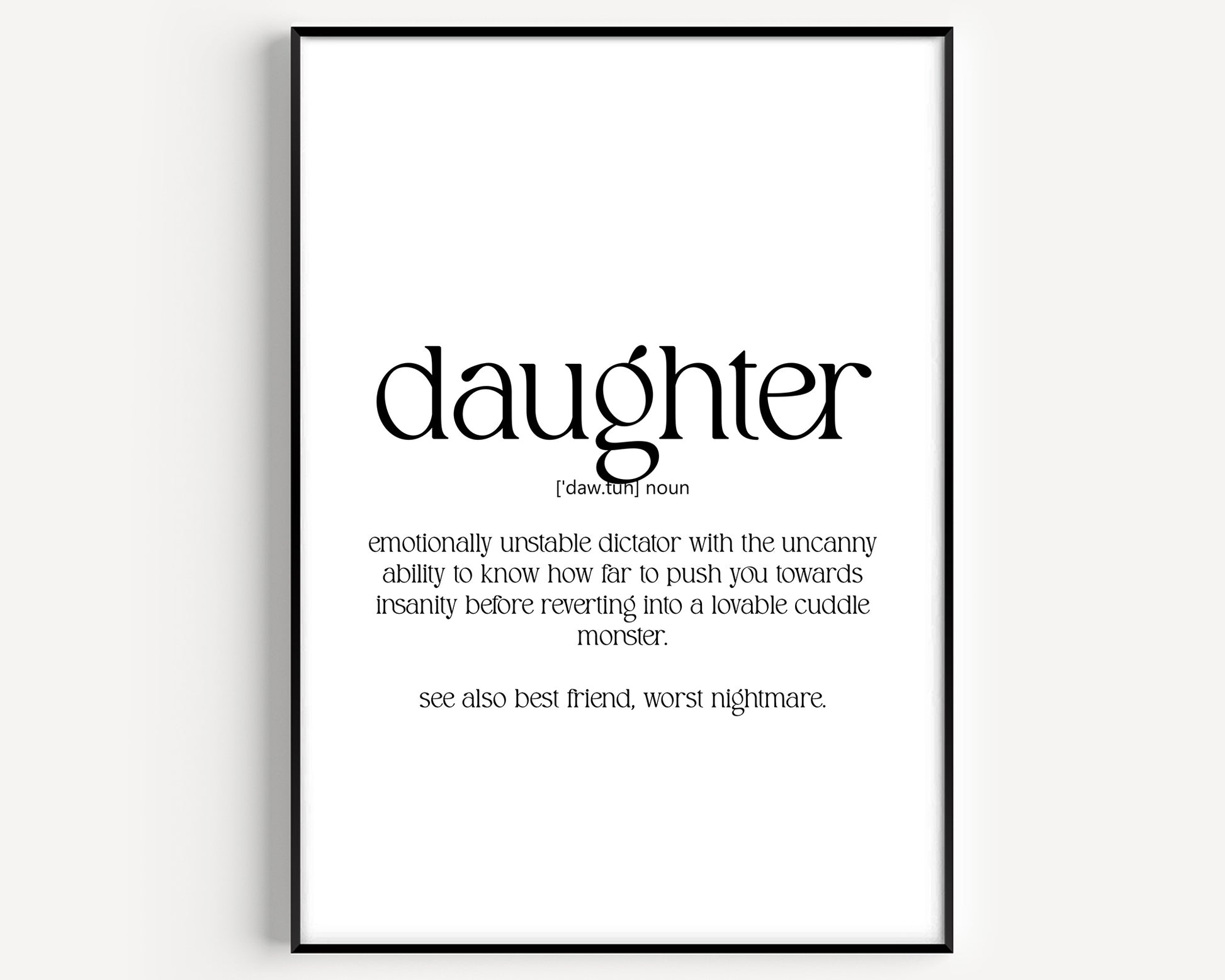 Daughter Definition Print V2 - Magic Posters