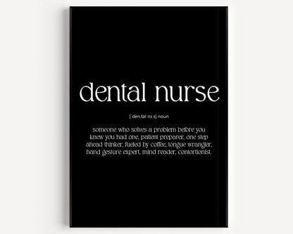 Dental Nurse Definition Print - Magic Posters
