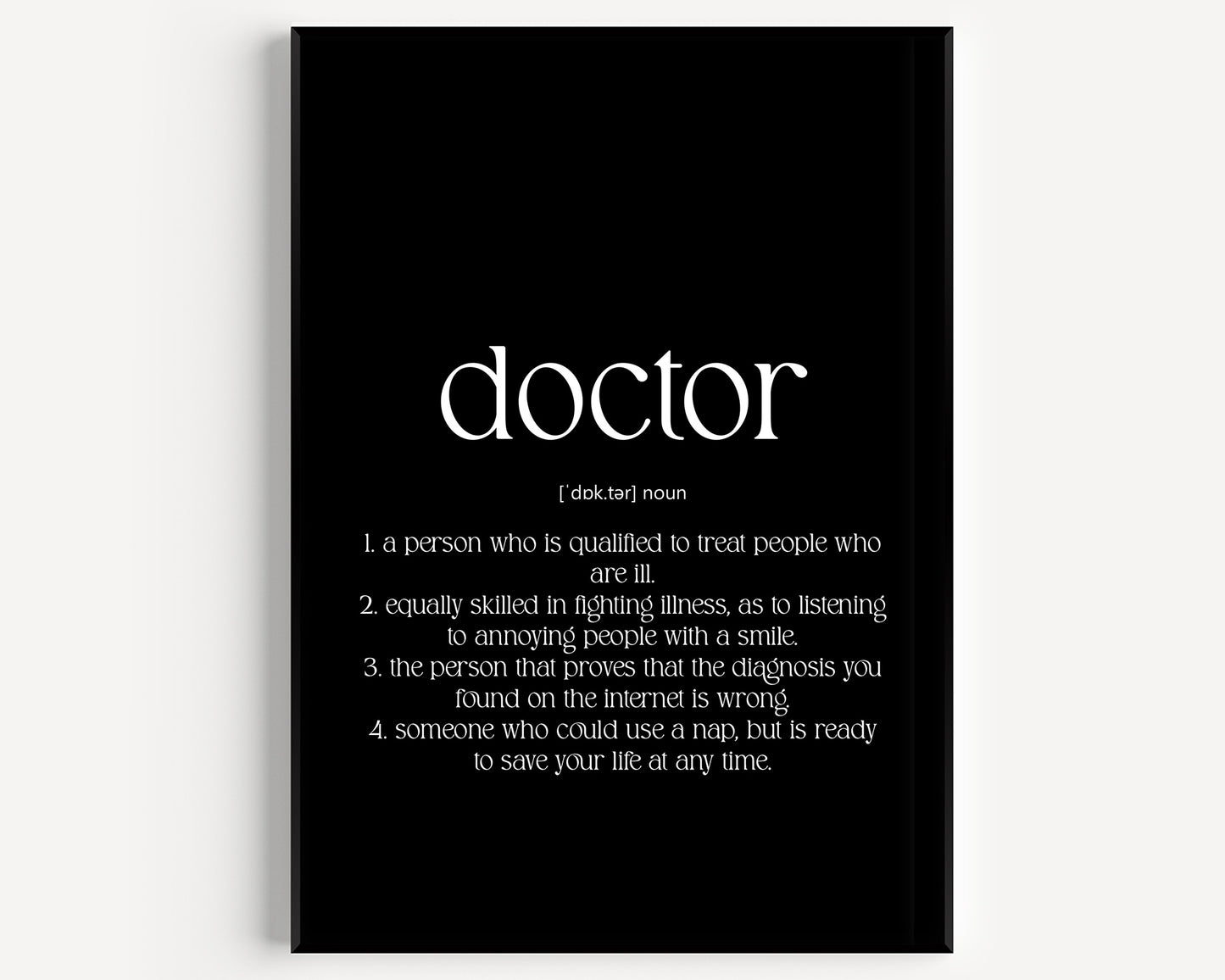 Doctor Definition Print V2 - Magic Posters