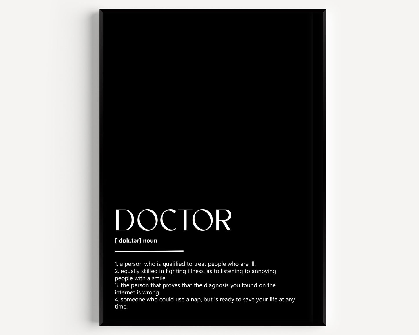 Doctor Definition Print V2 - Magic Posters