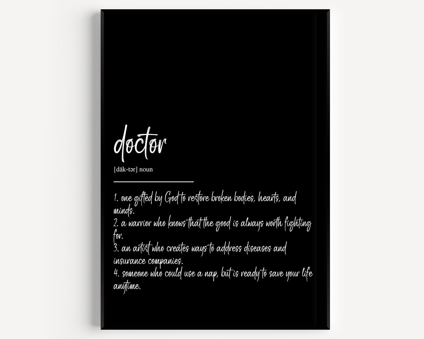 Doctor Definition Print V3 - Magic Posters