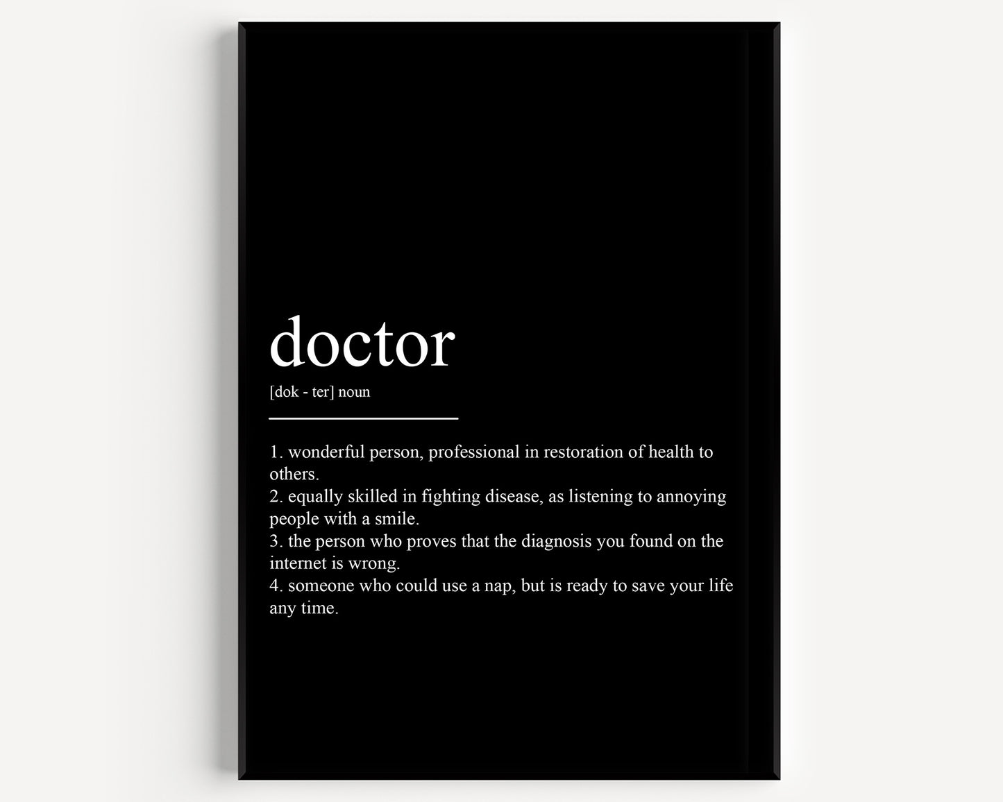 Doctor Definition Print - Magic Posters
