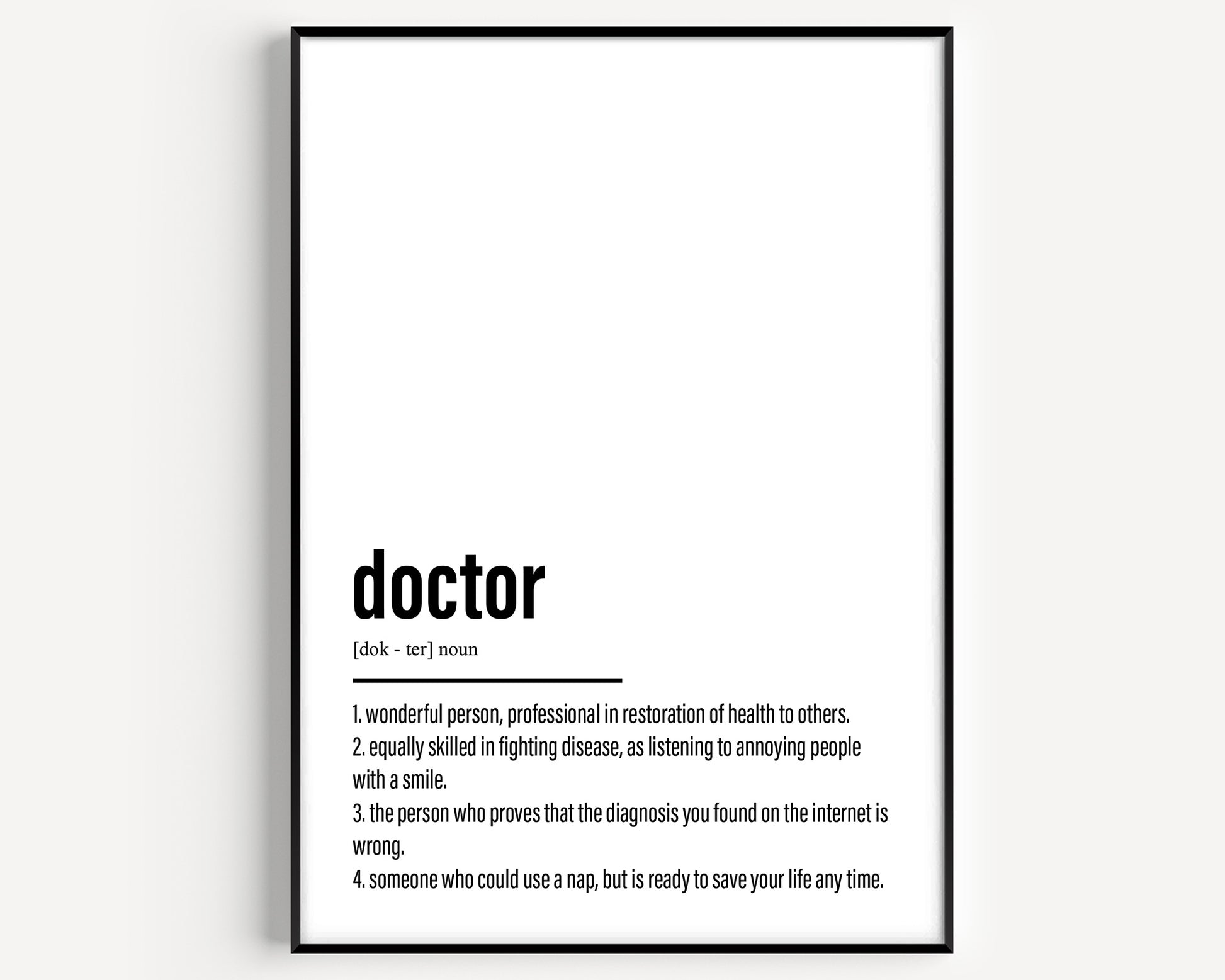 Doctor Definition Print - Magic Posters