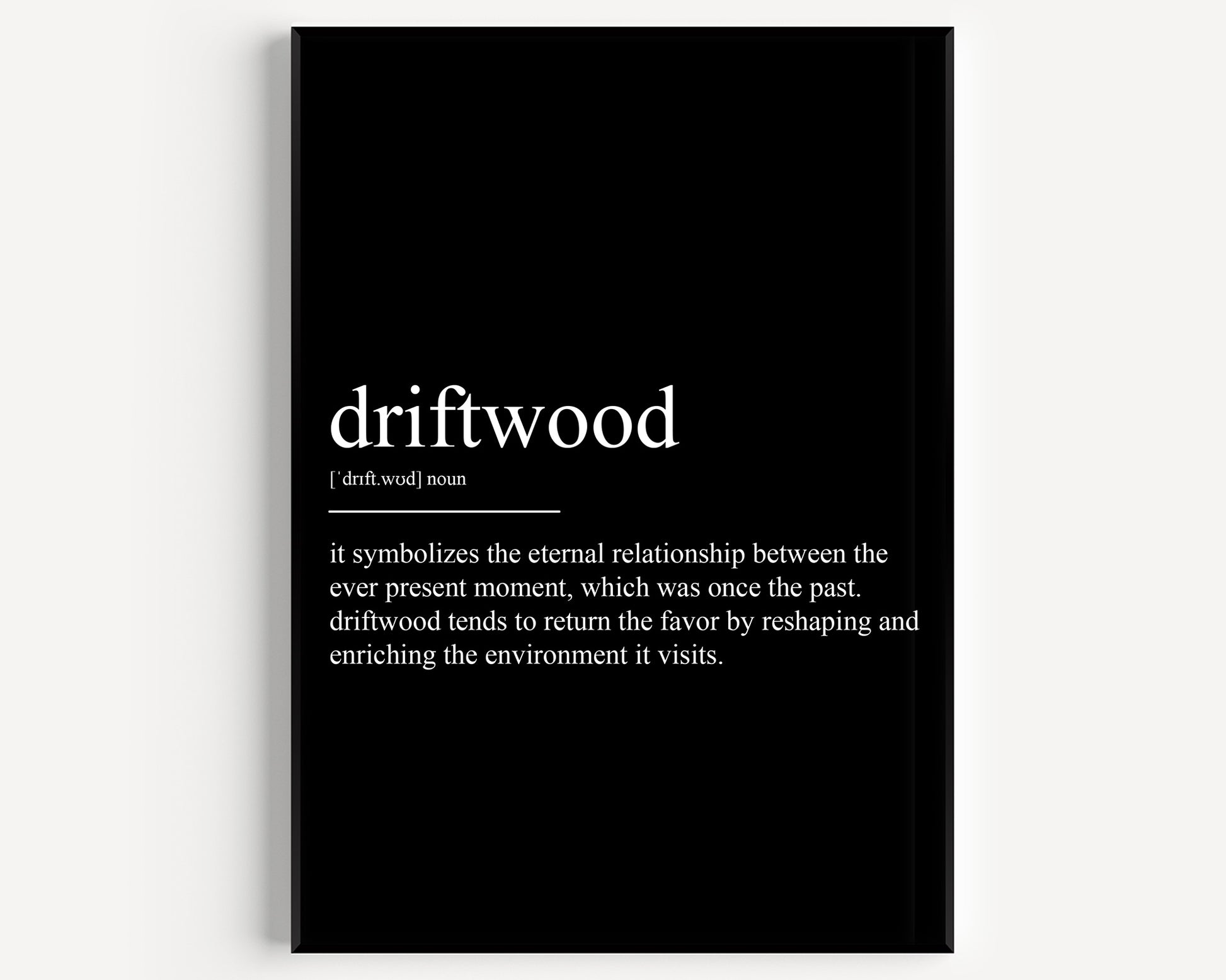 Driftwood Definition Print - Magic Posters