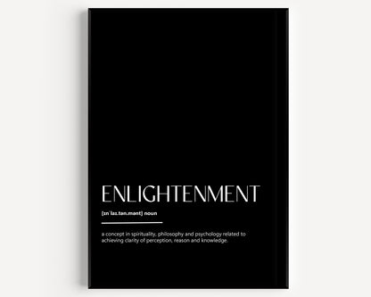Enlightenment Definition Print - Magic Posters