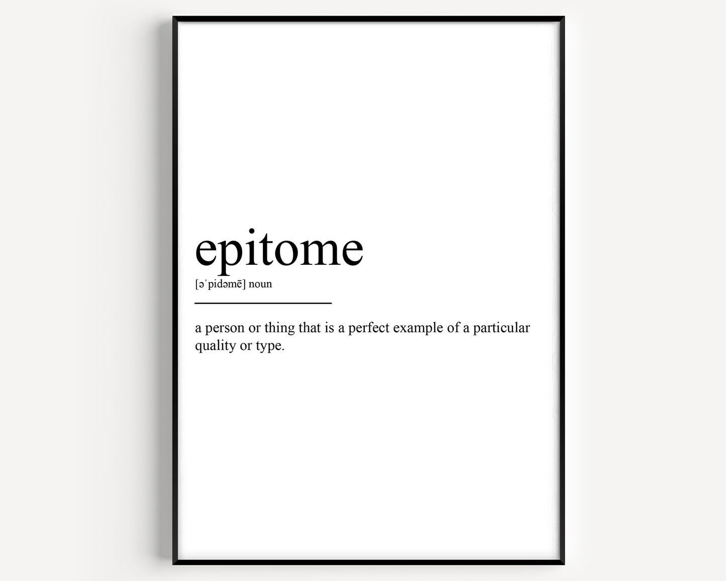 Epitome Definition Print - Magic Posters