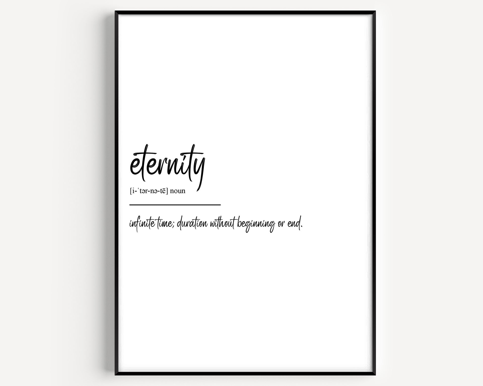 Eternity Definition Print - Magic Posters