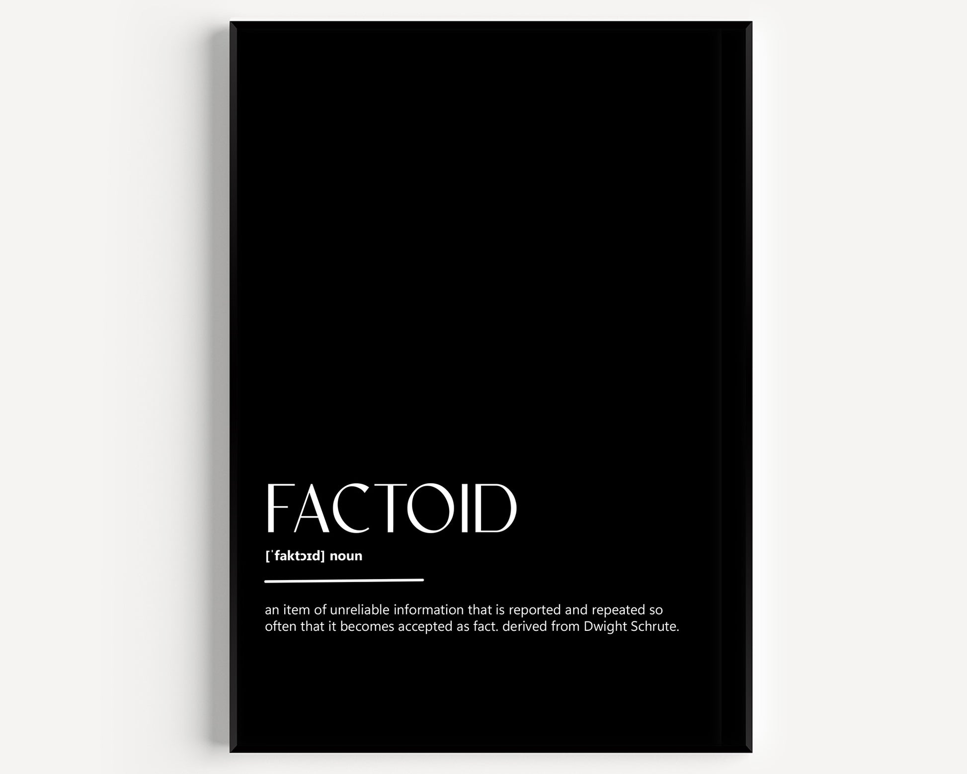 Factoid Definition Print - Magic Posters