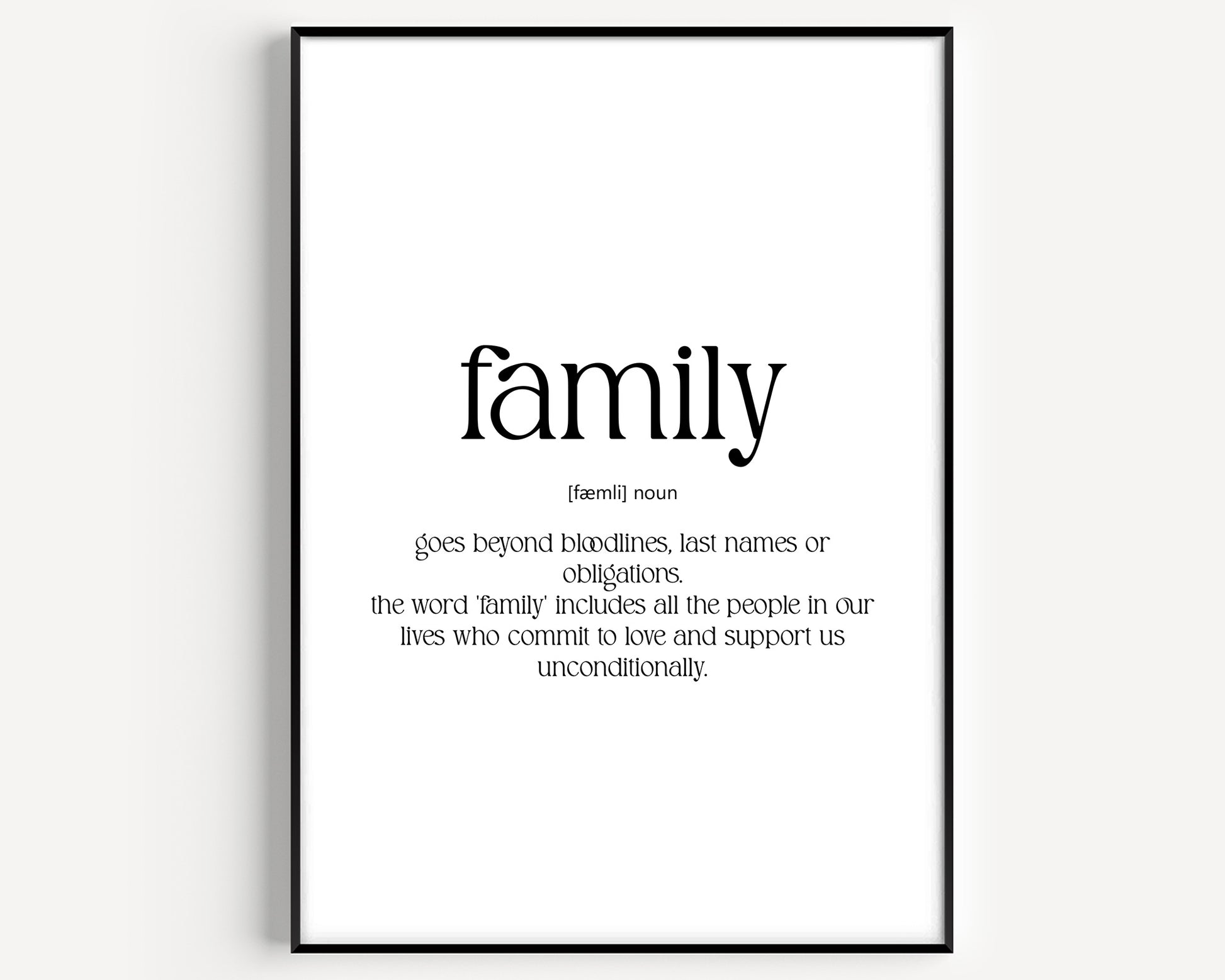 Family Definition Print V4 - Magic Posters