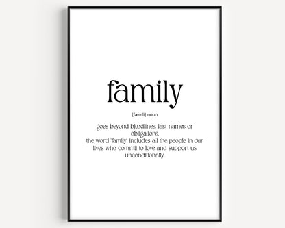 Family Definition Print V4 - Magic Posters