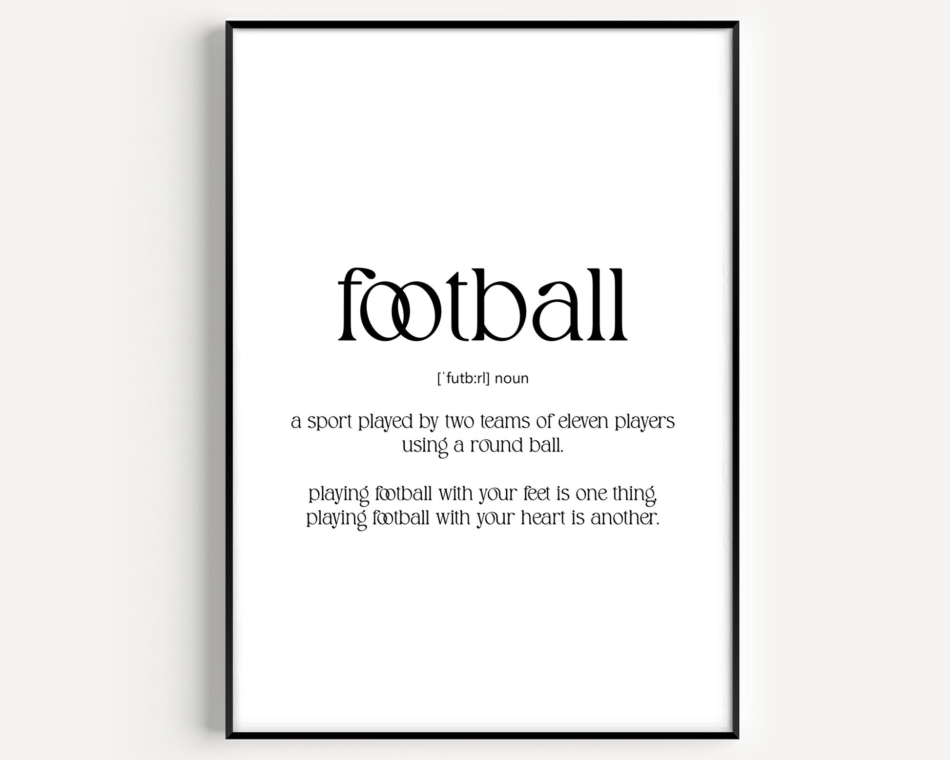 Football Definition Print - Magic Posters