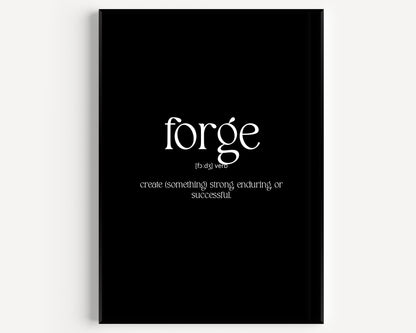 Forge Definition Print - Magic Posters