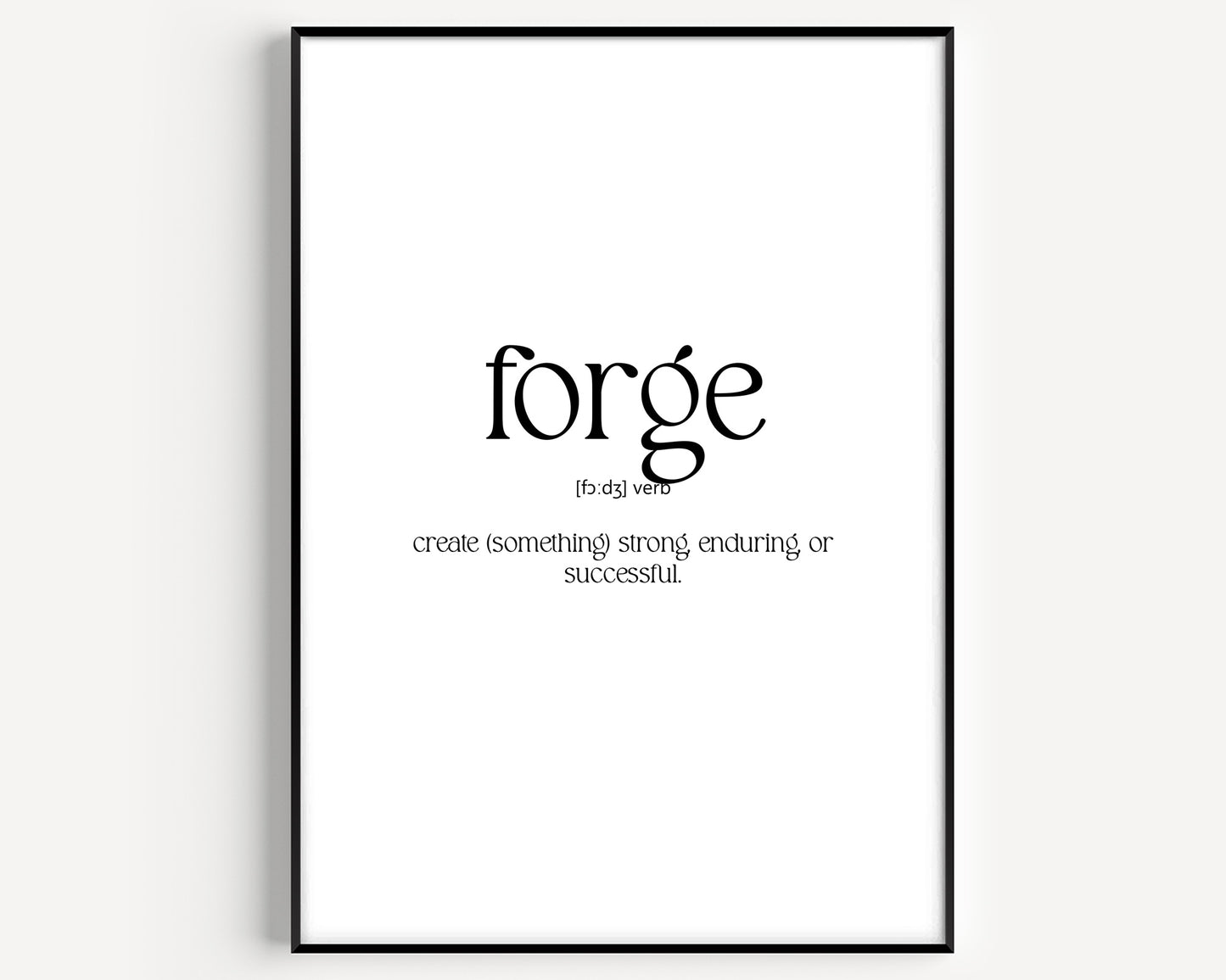 Forge Definition Print - Magic Posters