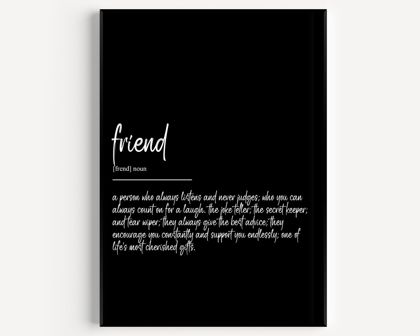 Friend Definition Print V2 - Magic Posters