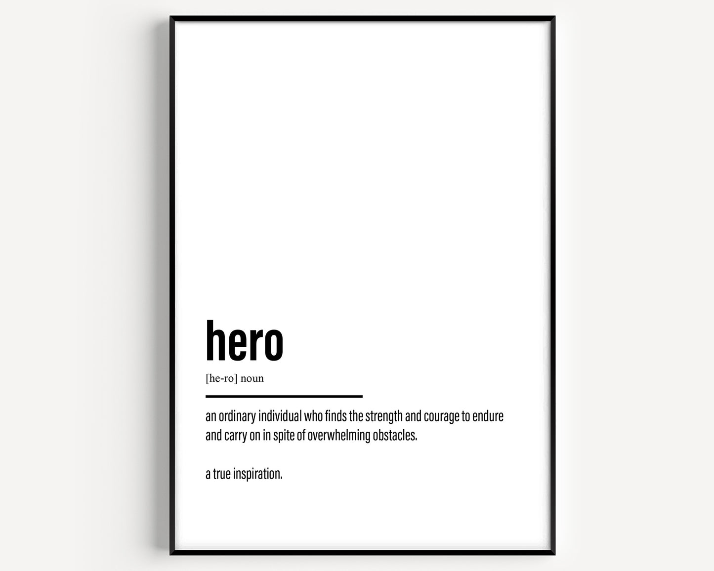Hero Definition Print - Magic Posters