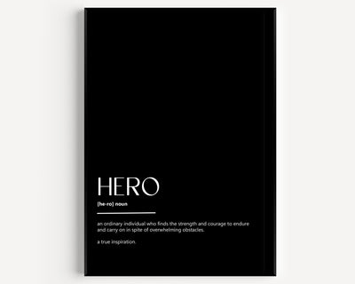 Hero Definition Print - Magic Posters