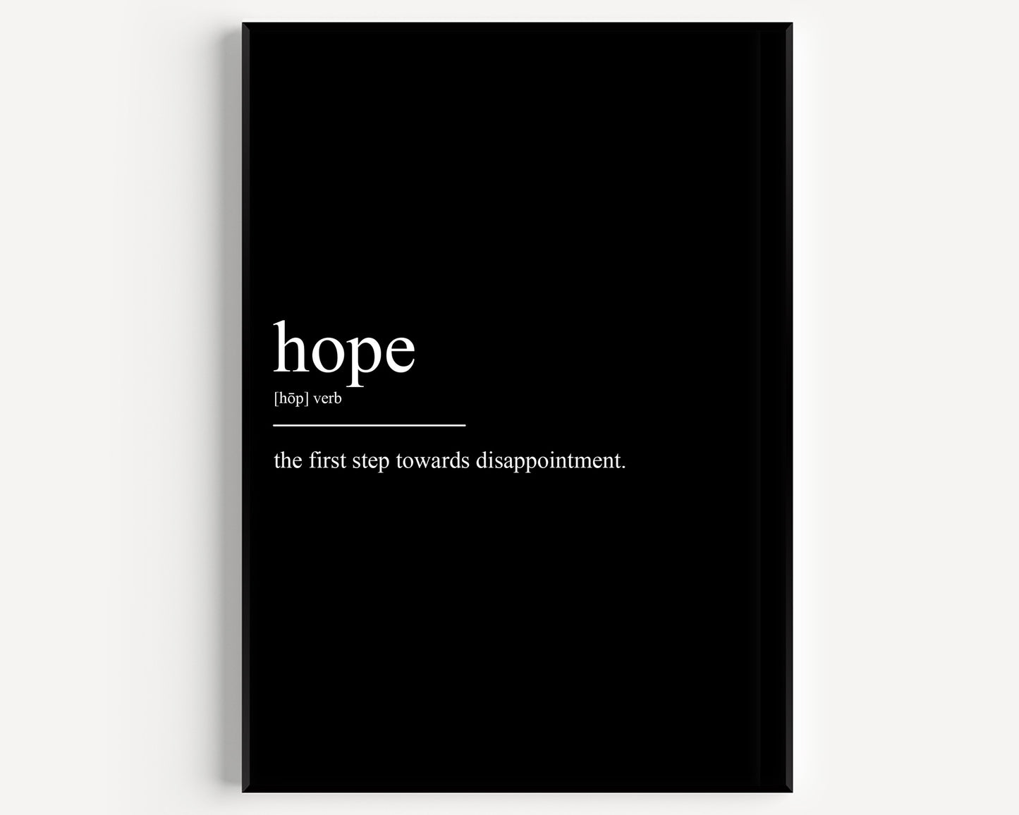 Hope Definition Print -  Version 2 - Magic Posters