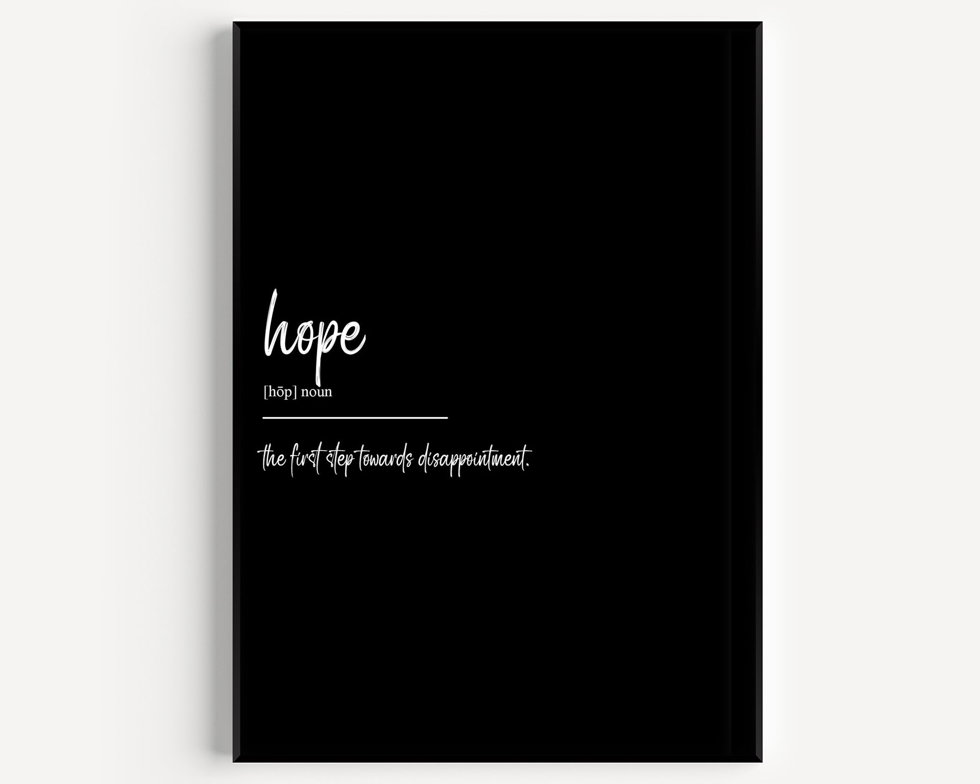 Hope Definition Print - Version 3 - Magic Posters