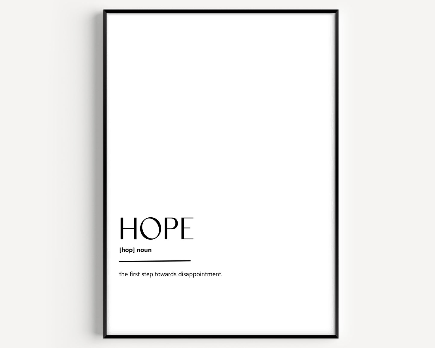 Hope Definition Print - Version 3 - Magic Posters