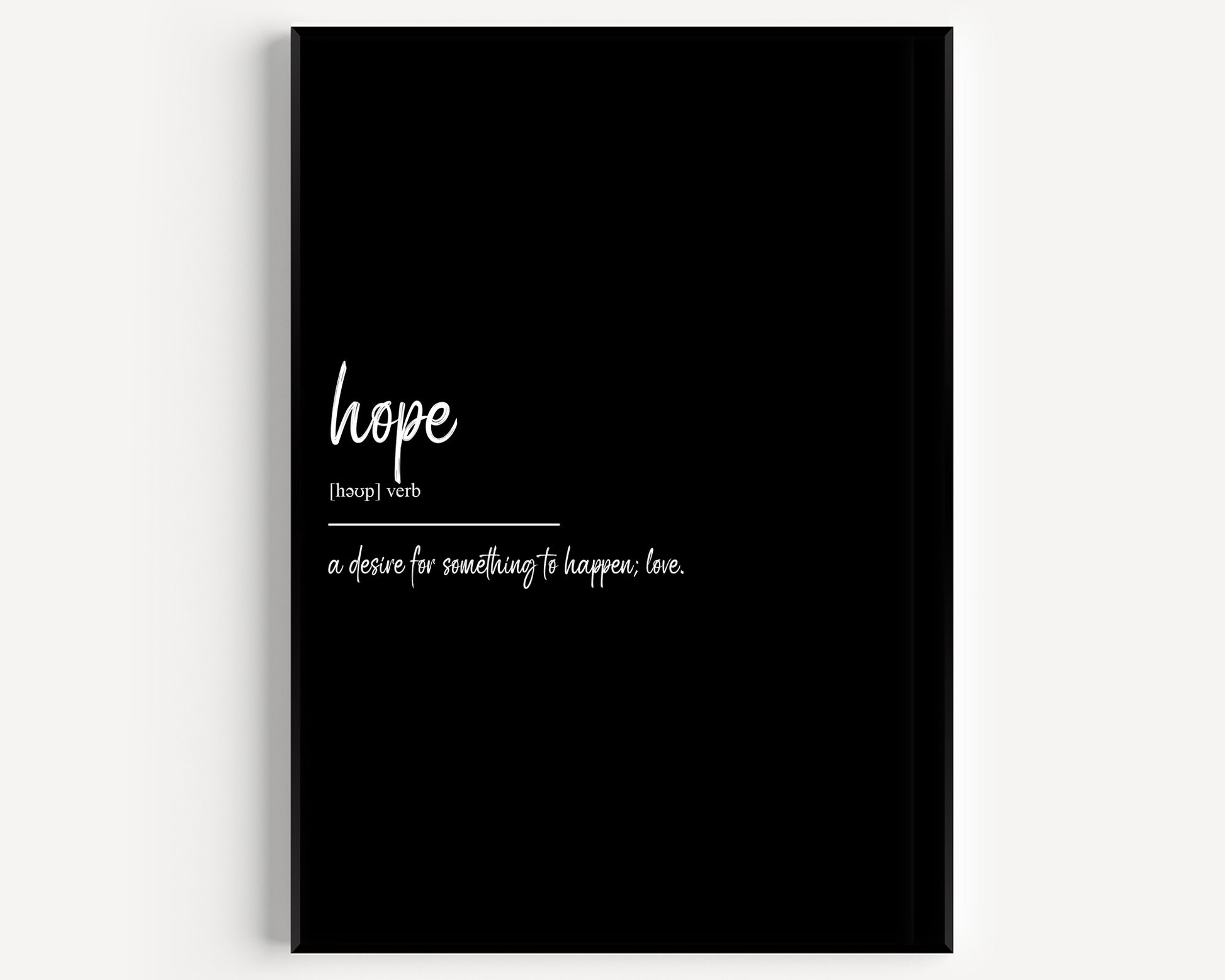 Hope Definition Print - Magic Posters