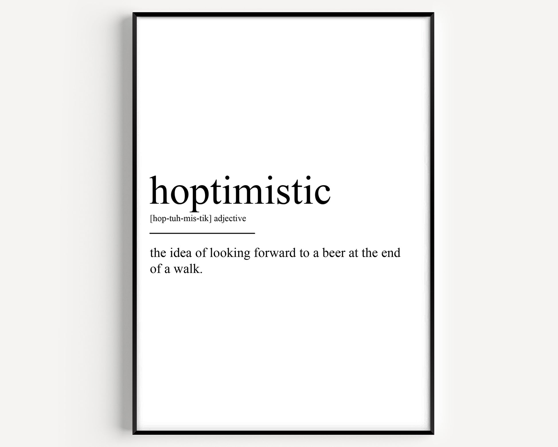 Hoptimistic Definition Print - Magic Posters