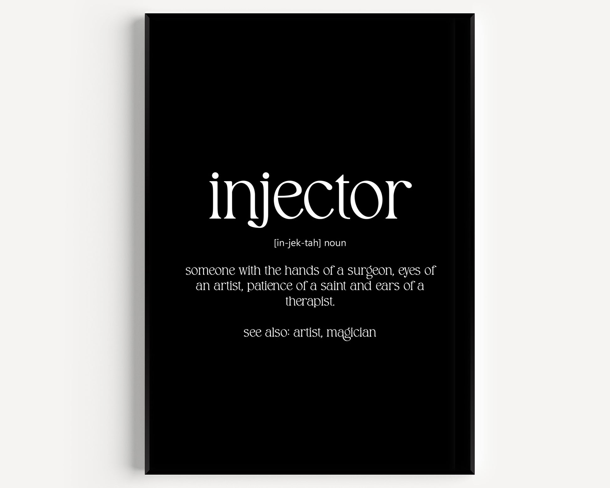 Injector Definition Print - Magic Posters