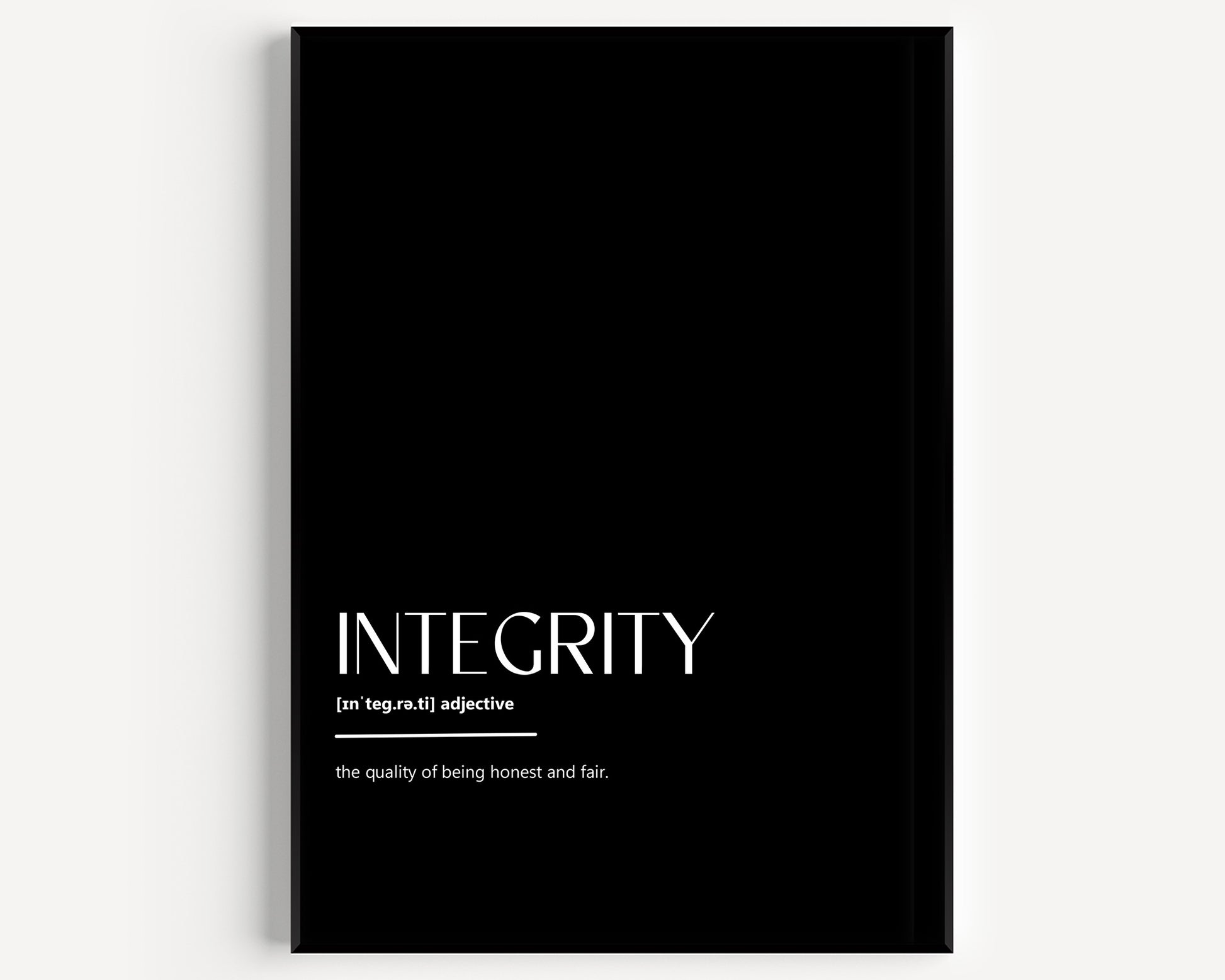 Integrity Definition Print - Magic Posters