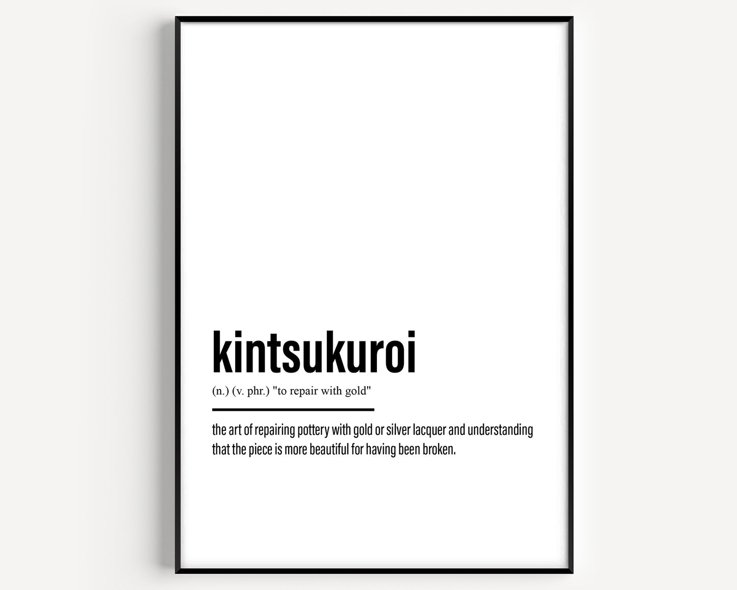 Kintsukuroi Definition Print - Magic Posters