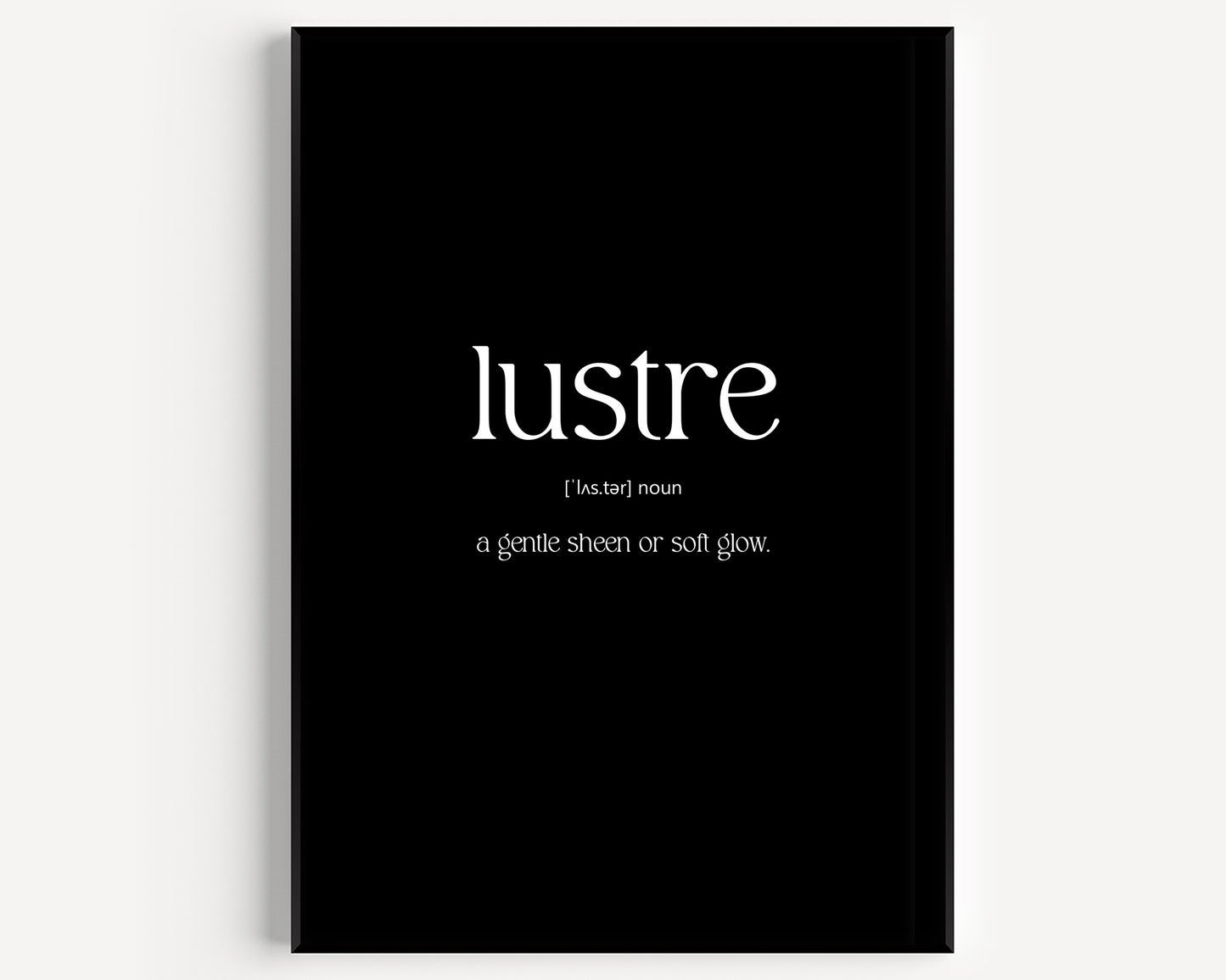 Lustre Definition Print - Magic Posters