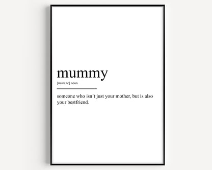 Mummy Definition Print - Magic Posters