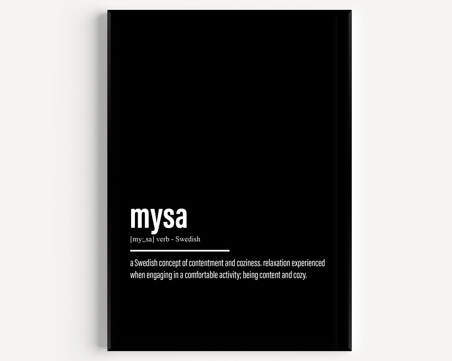 Mysa Definition Print - Magic Posters
