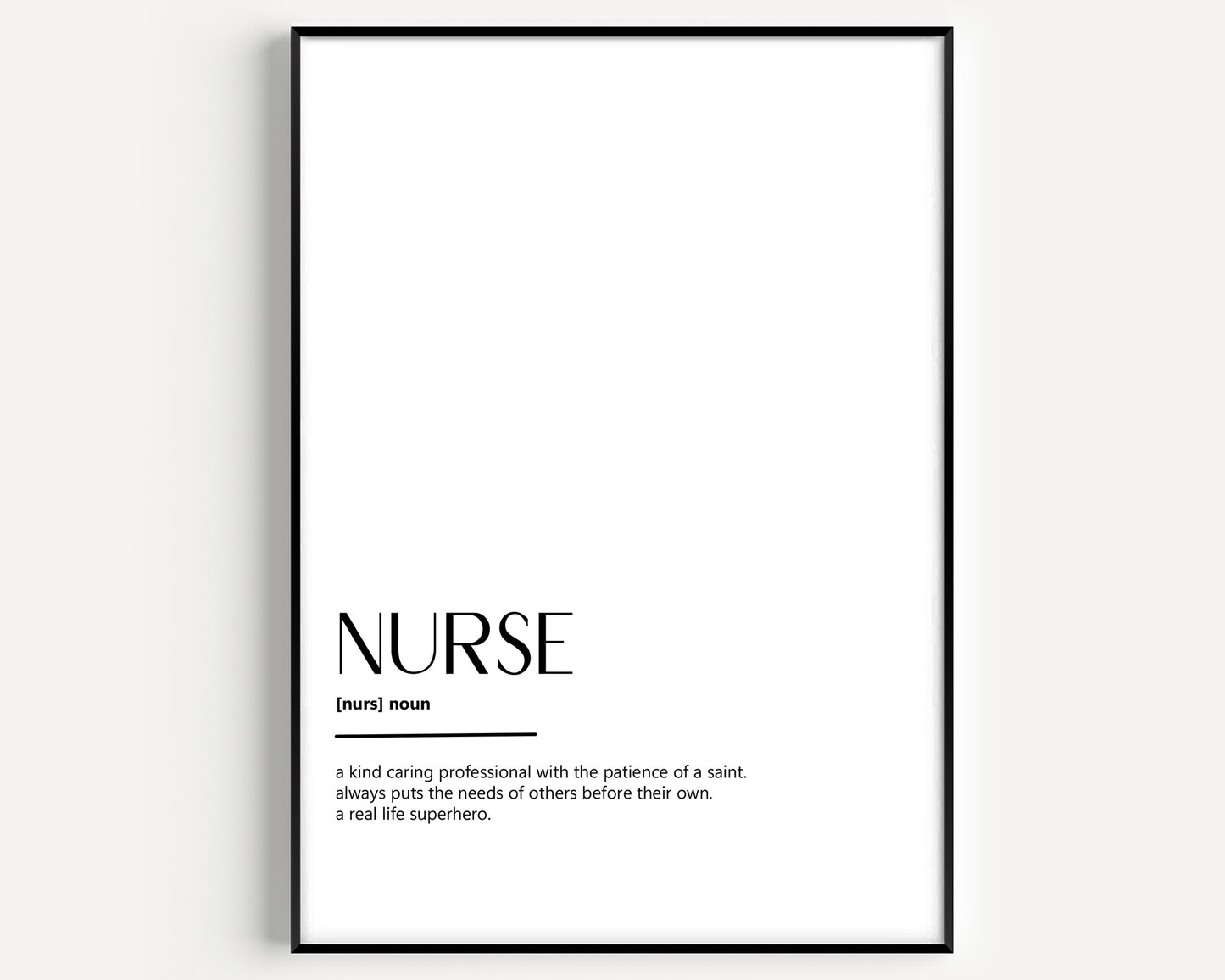 Nurse Definition Print - Magic Posters