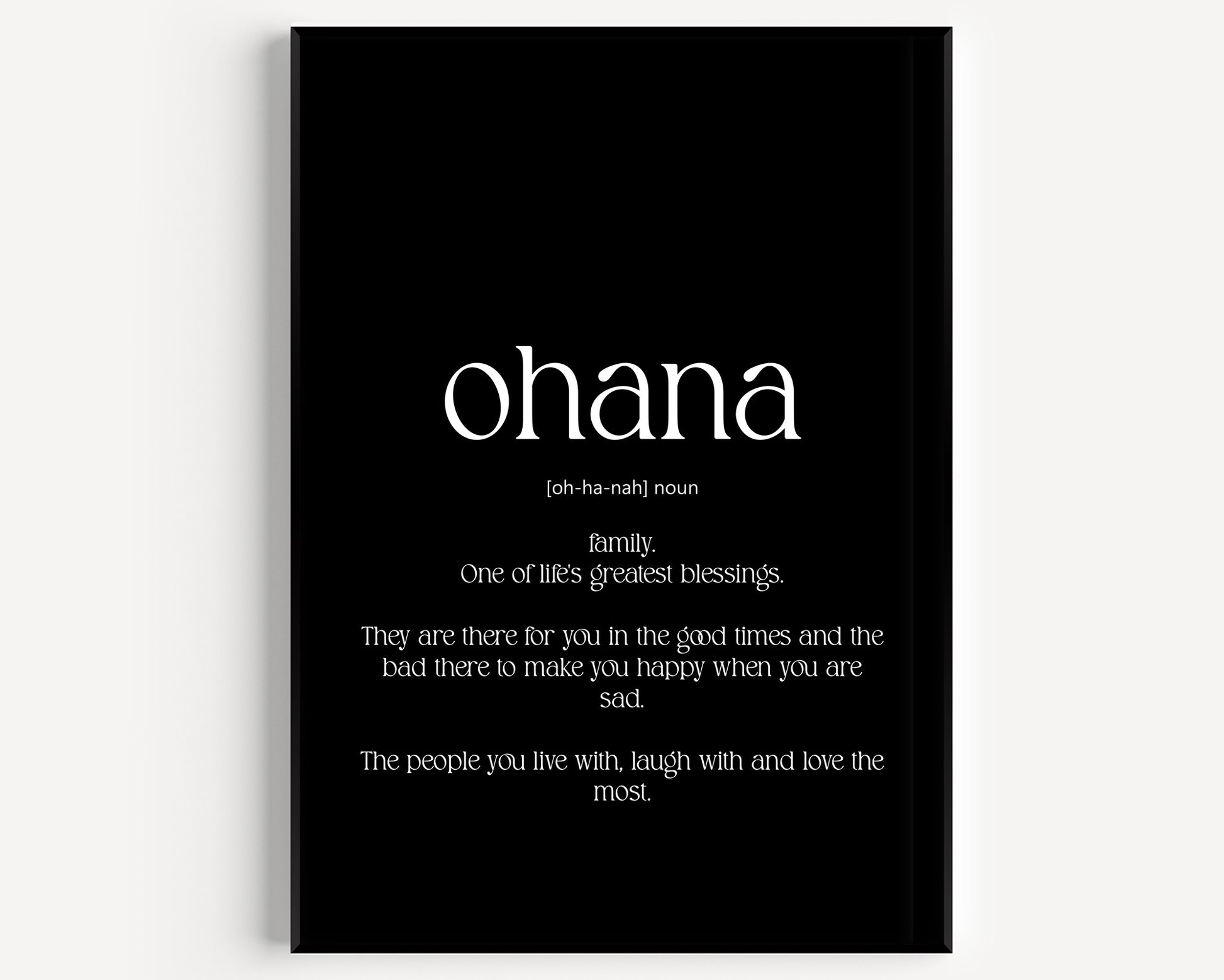 Ohana Definition Print V2 - Magic Posters
