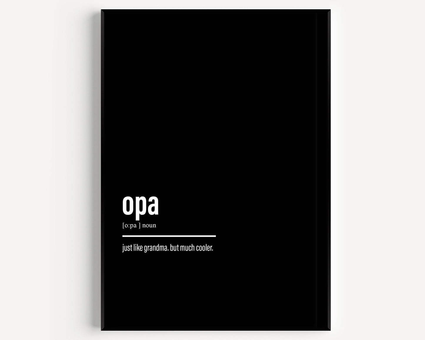 Opa Definition Print - Magic Posters