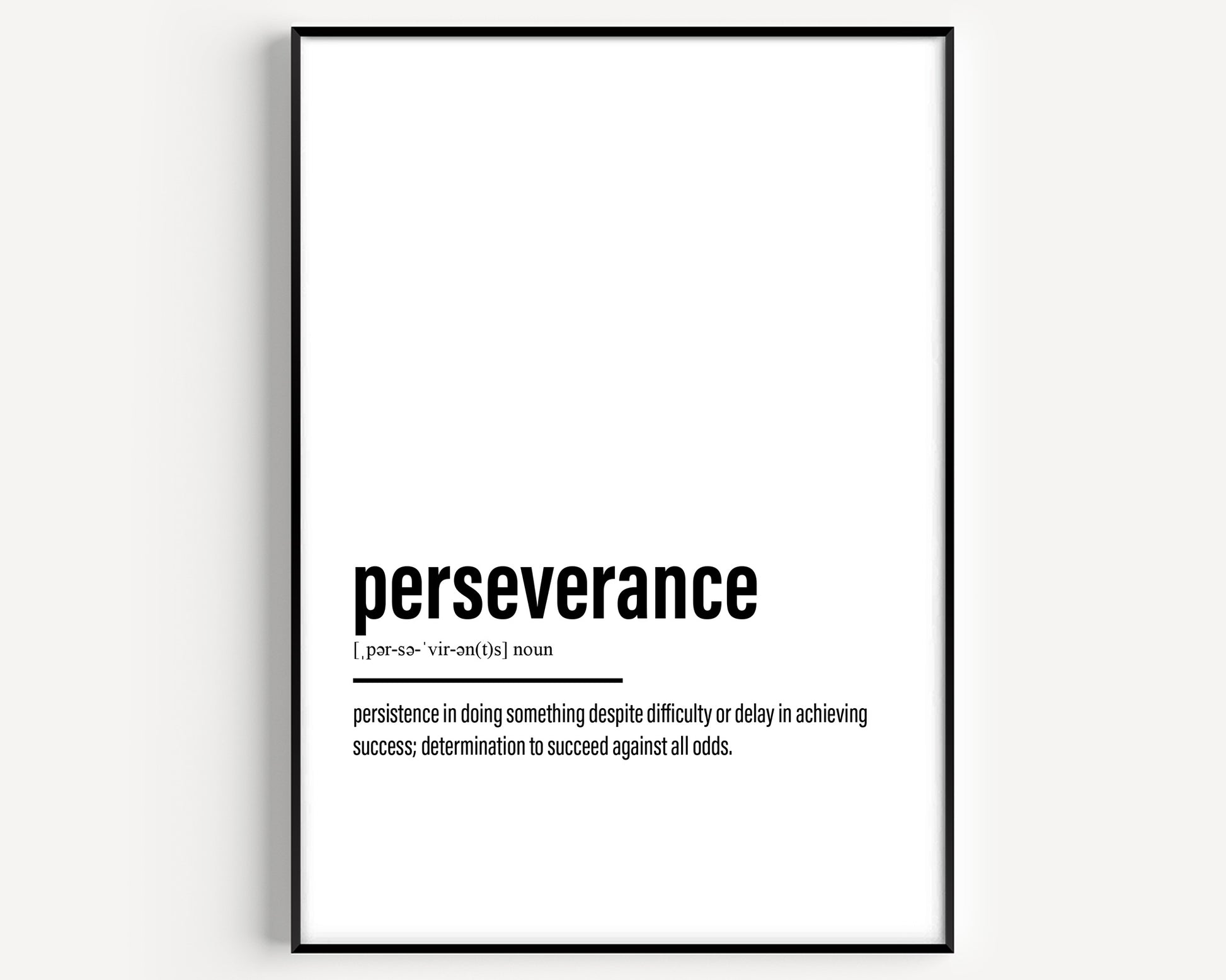 Perseverance Definition Print V2 - Magic Posters