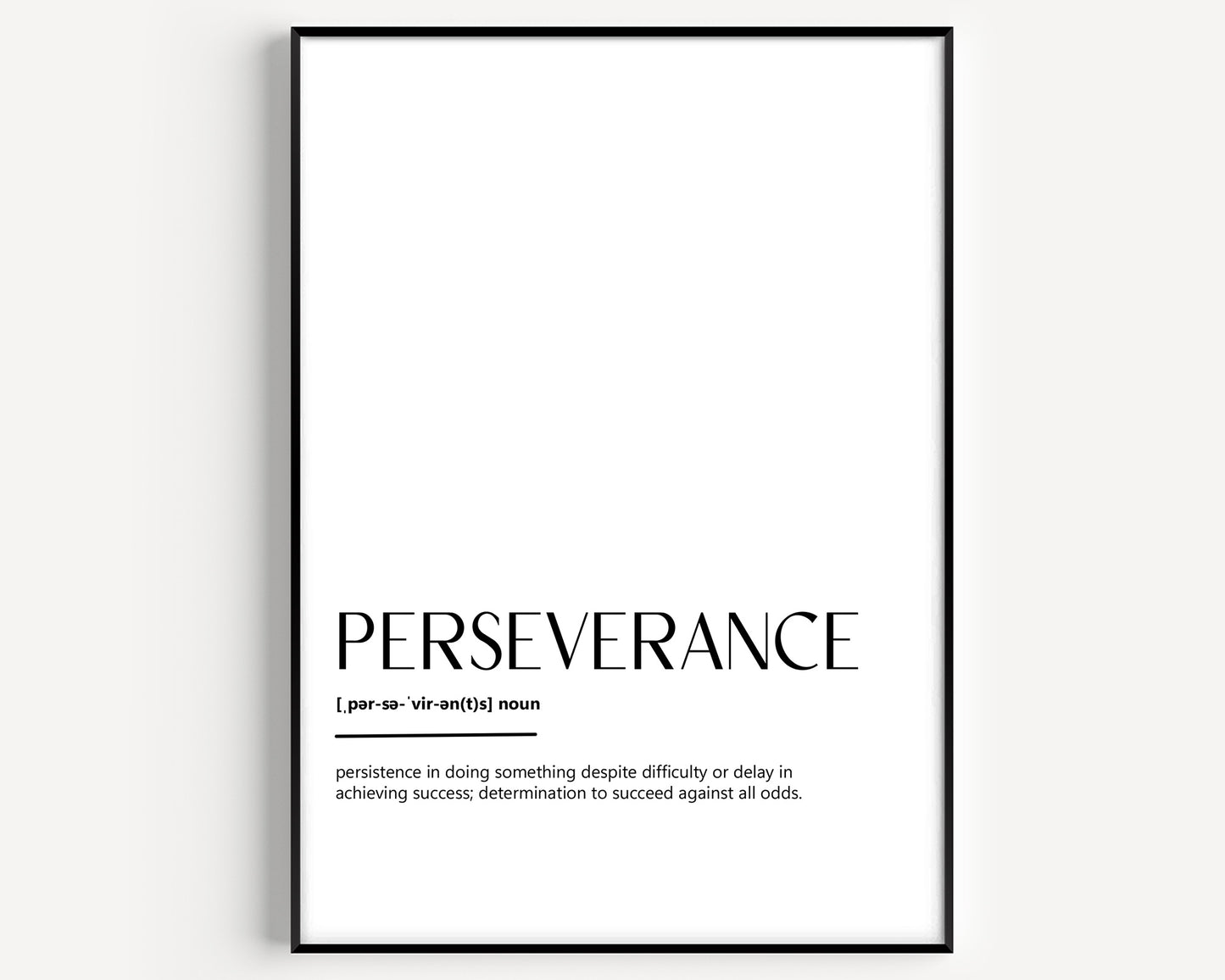Perseverance Definition Print V2 - Magic Posters