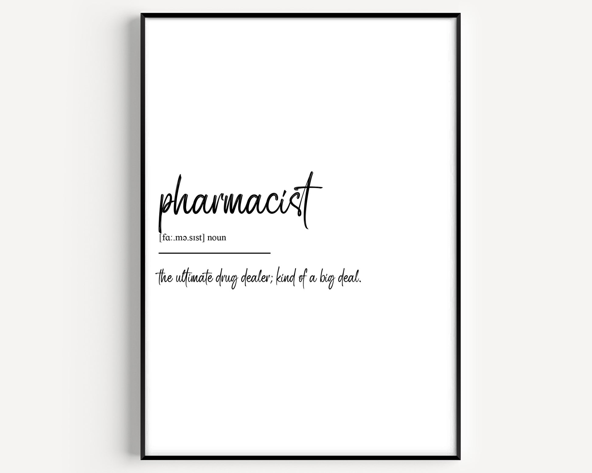 Pharmacist Definition Print - Magic Posters