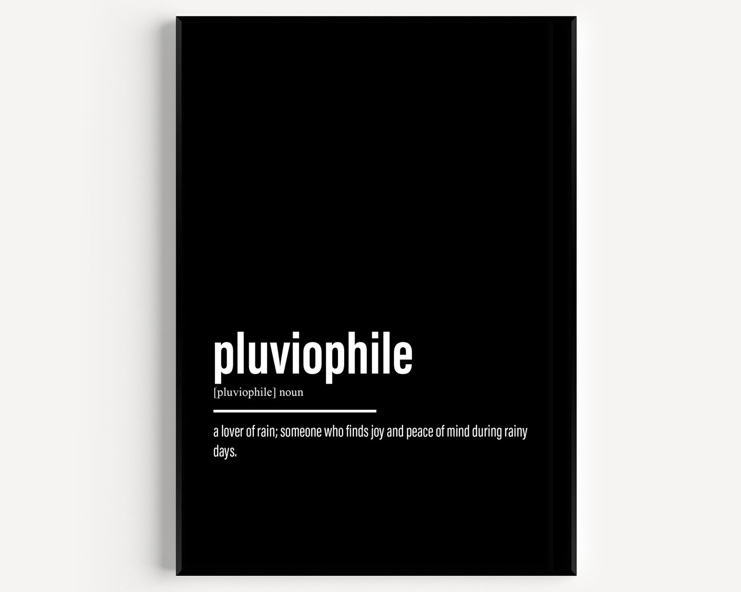 Pluviophile Definition Print - Magic Posters