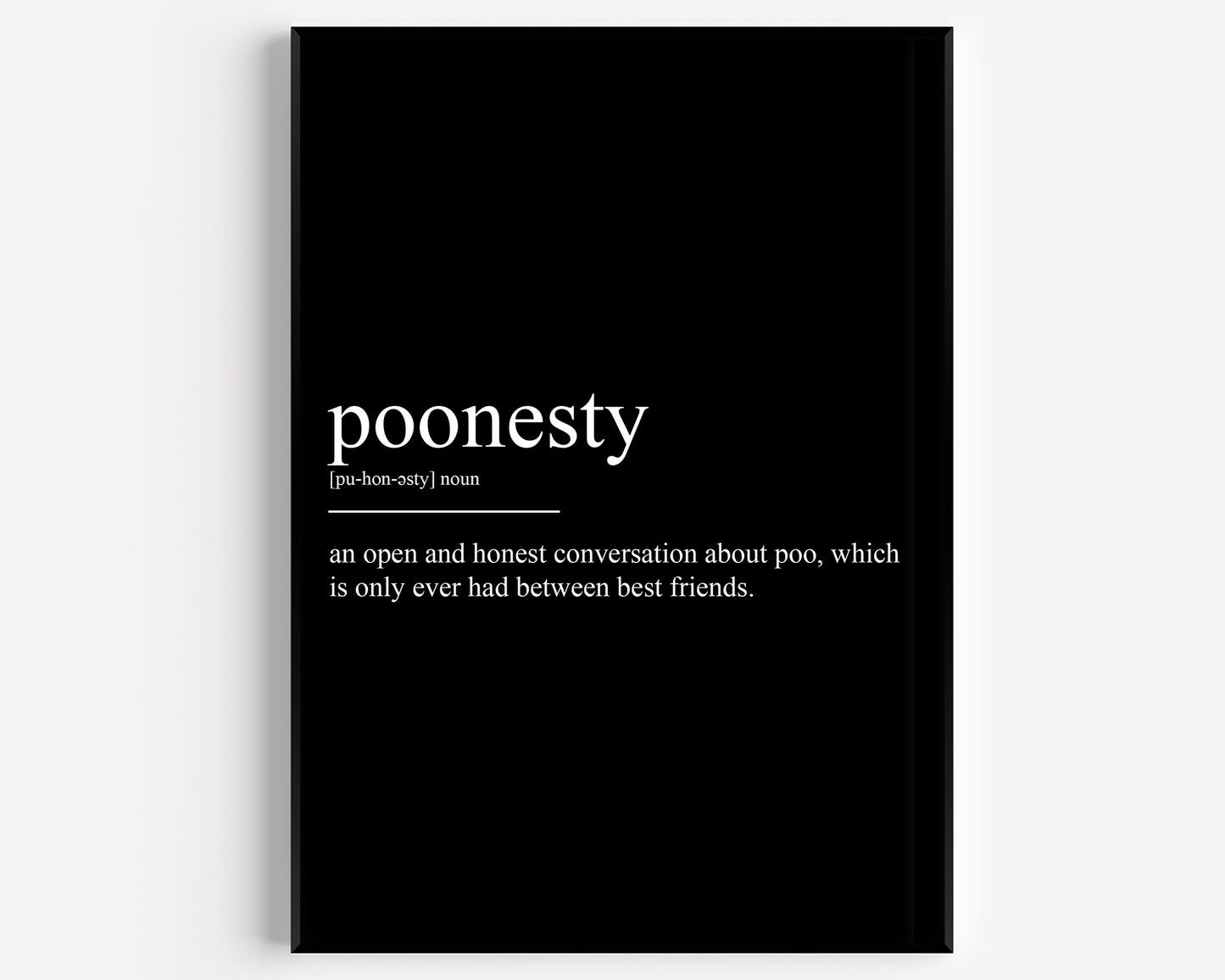 Poonesty Definition Print - Magic Posters