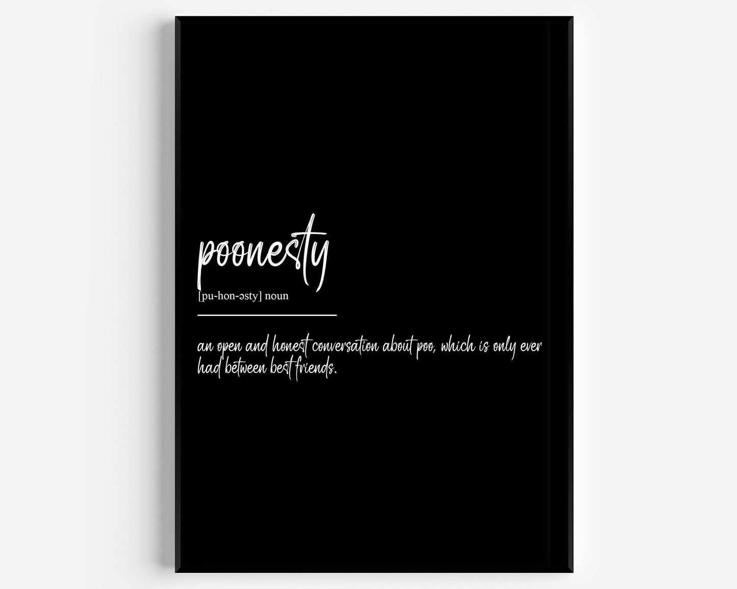 Poonesty Definition Print - Magic Posters