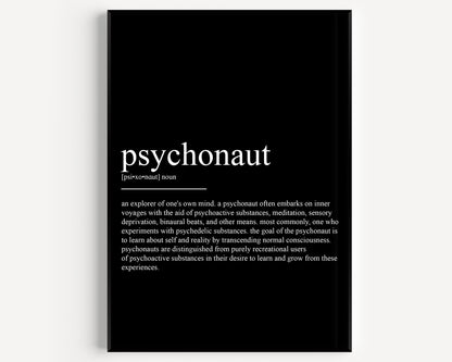 Psychonaut Definition Print - Magic Posters