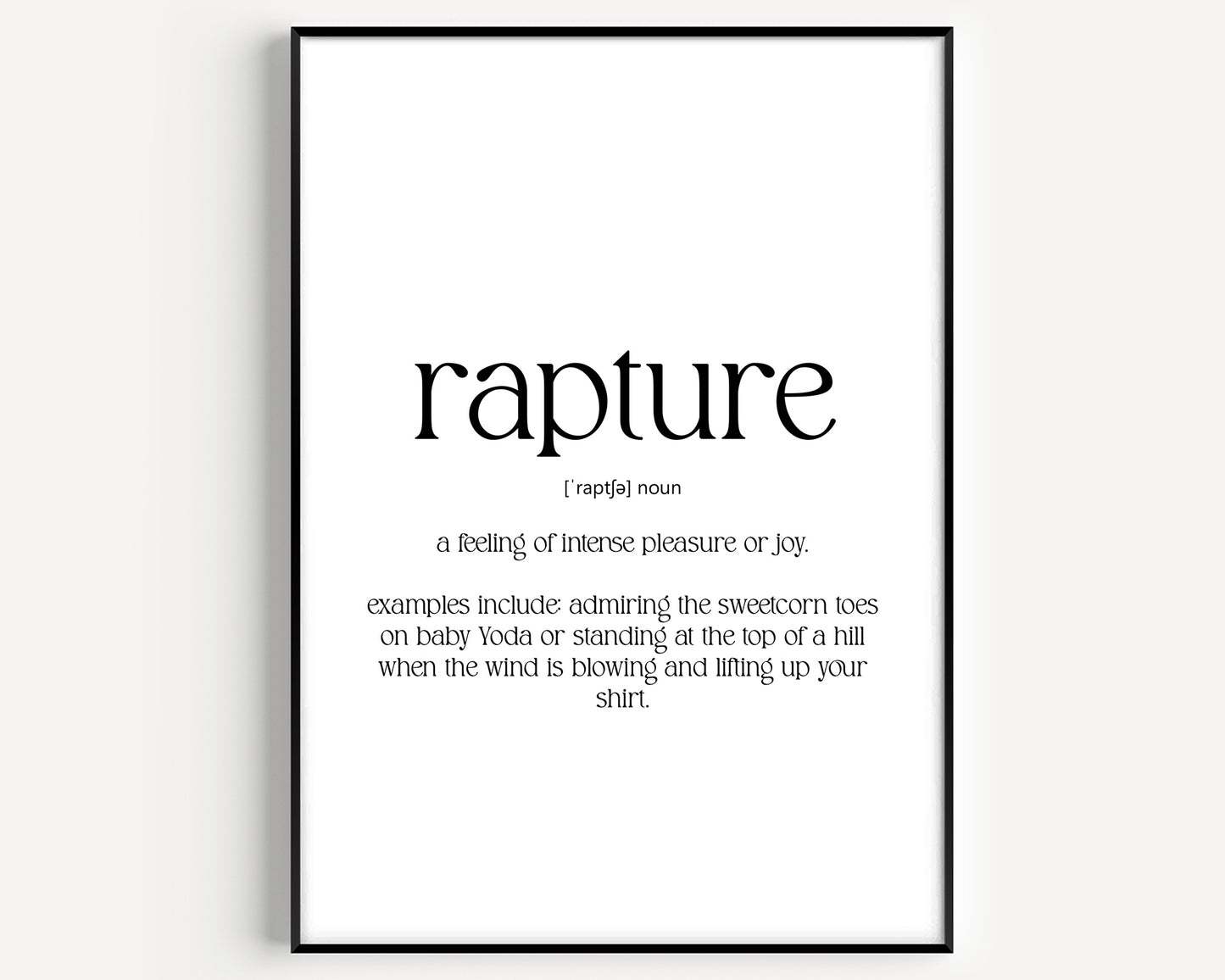 Rapture Definition Print - Magic Posters