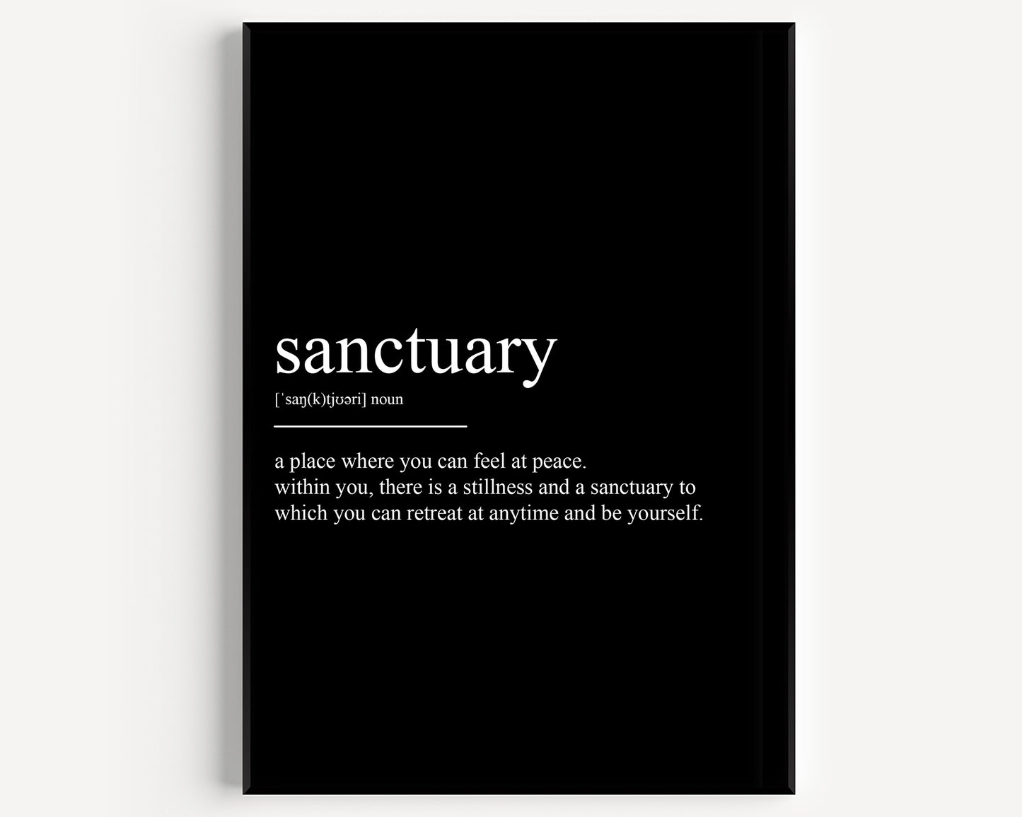 Sanctuary Definition Print - Magic Posters