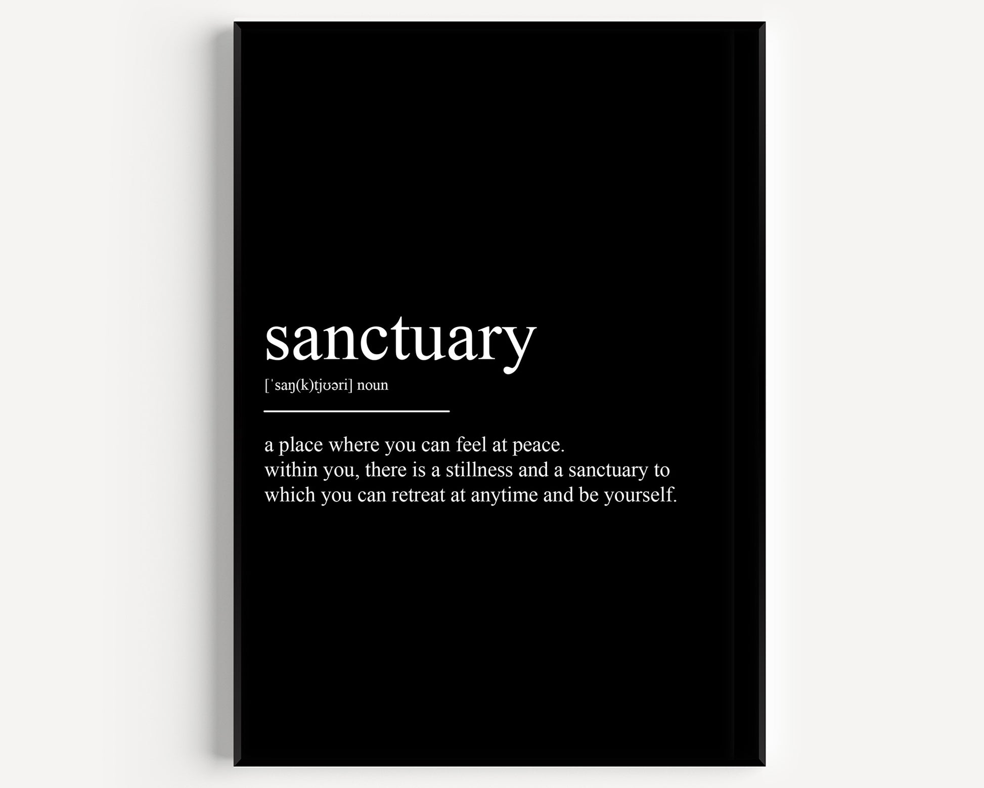 Sanctuary Definition Print - Magic Posters