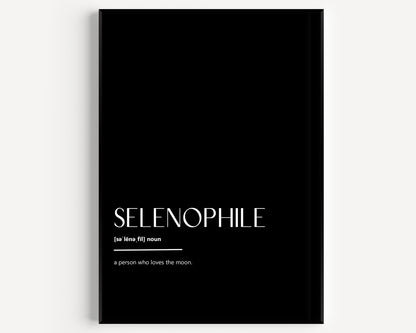 Selenophile Definition Print - Magic Posters