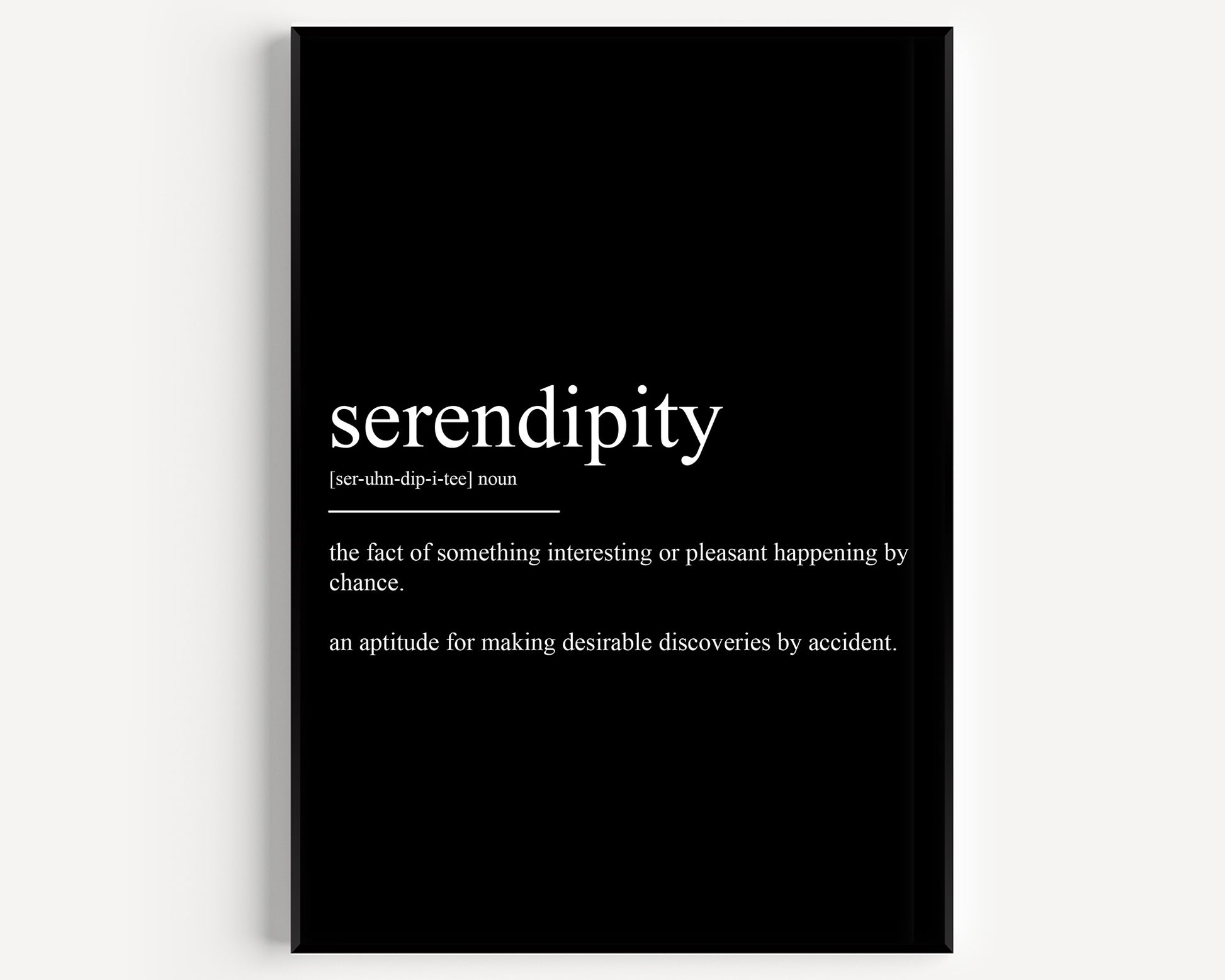 Serendipity Definition Print - Magic Posters