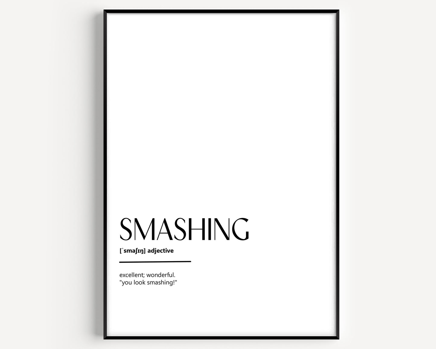Smashing Definition Print - Magic Posters