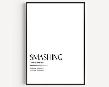 Smashing Definition Print - Magic Posters